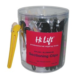 HI LIFT Nylon aluminium sectioning clips - asst colours - 36pc